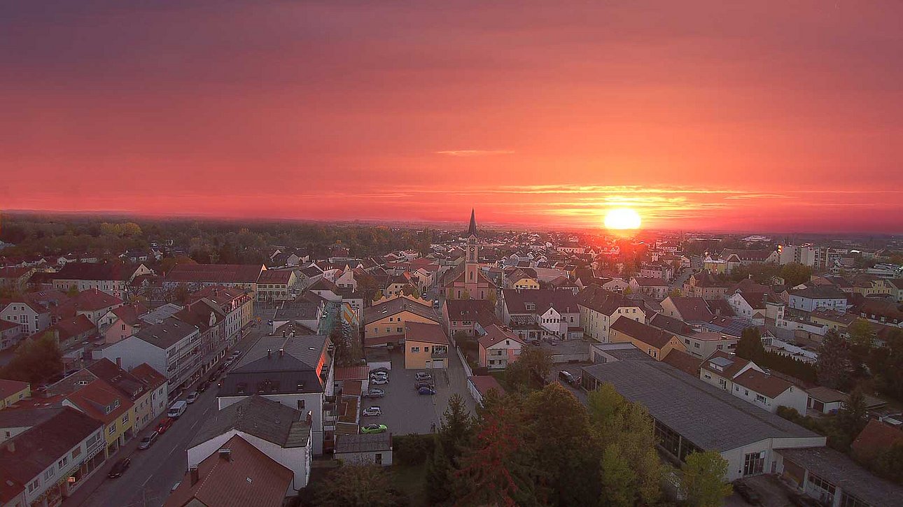 Blick über Plattling (Foto: Obendorfer)