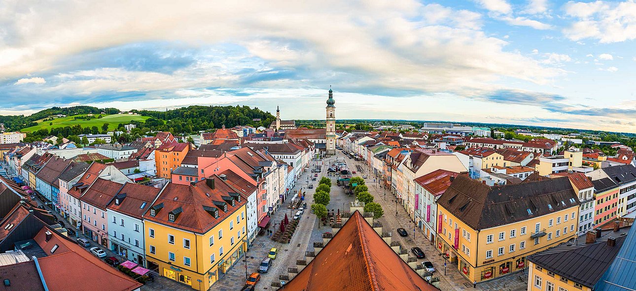 Die Deggendorfer Altstadt (Foto: Stadt Deggendorf)
