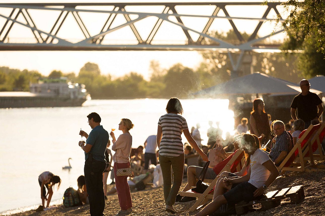 Der Deggendorfer Donaustrand im Sommer (Foto: Stadt Deggendorf)